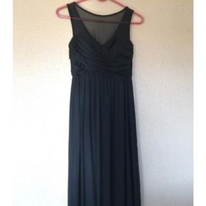 David's Bridal Bridesmaid Dress, Black, Sz 0